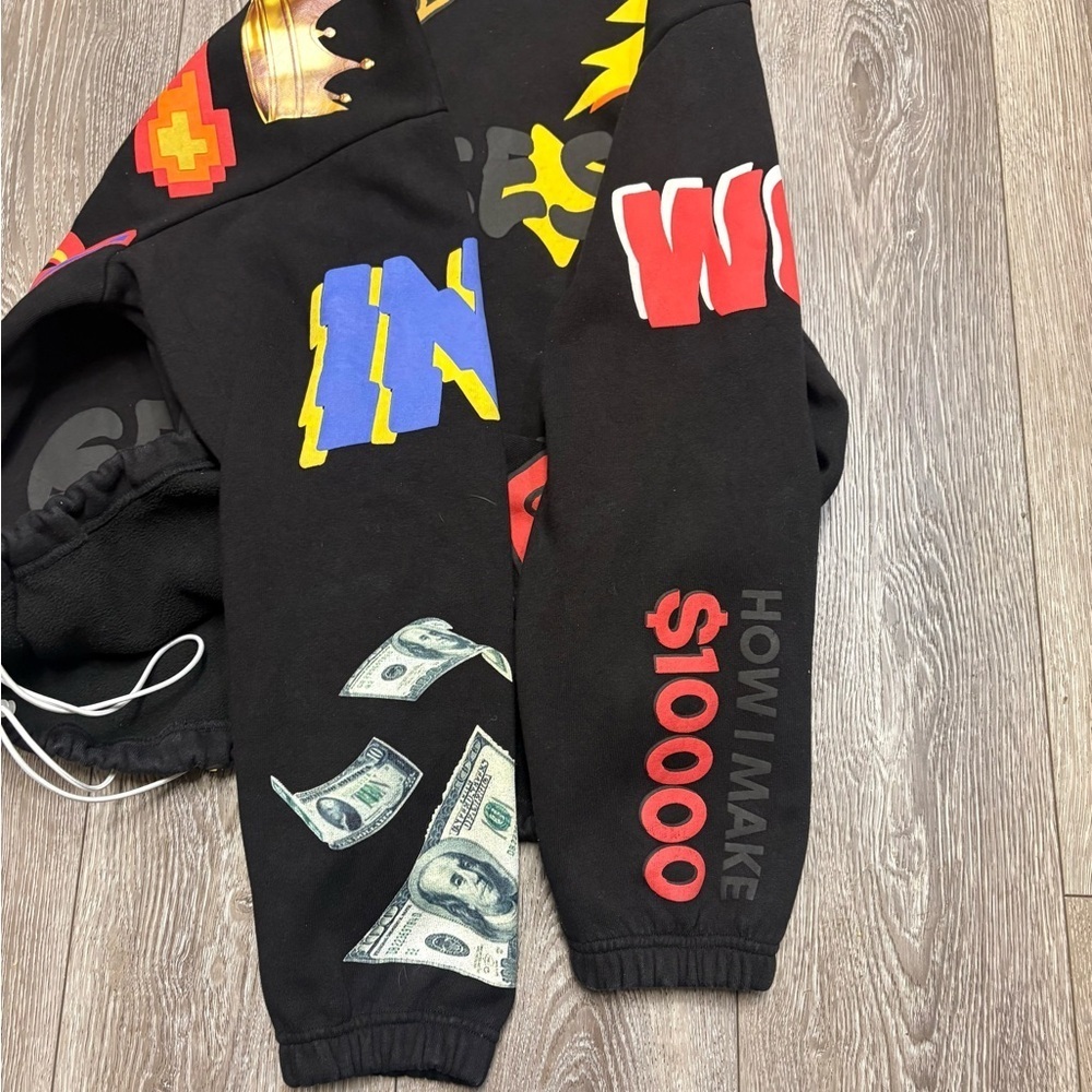 Good boy Black Graphic Sweatshirt with Colorful Prints - Picture 7 of 12